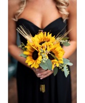 Summer Sunflowers Wedding Bouquet