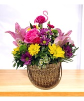 Summer Vibes Basket Arrangement