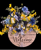 Summer Welcomes You Door Wreath