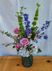 Summertime Blues Vase Arrangement