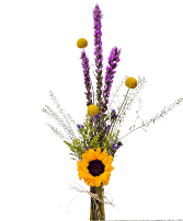 Sun flower Chakra- Third eye Flower Arrangement in a vase