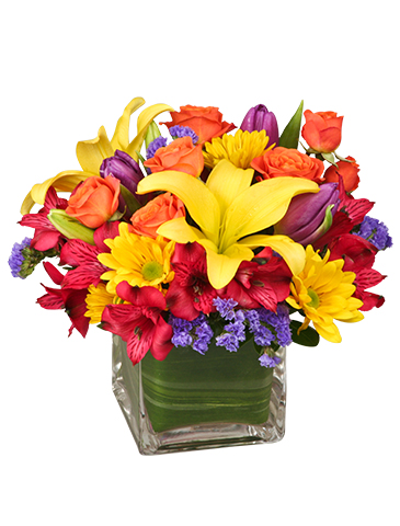 SUN-INFUSED FLOWERS Summer Arrangement in Yankton, SD | Pied Piper Flowers & Gifts