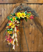 Sun- Kissed Autumn Door Swag