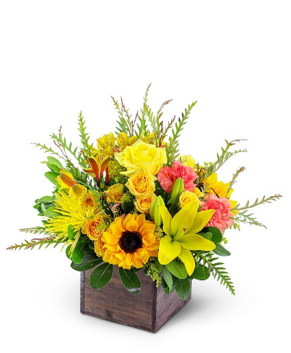 Sun-Kissed Favorite Flower Arrangement
