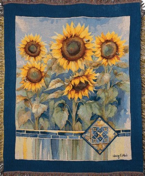 Sun Kissed Tiles Tapestry Throws 