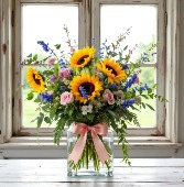 Sun Made Sunflower Arrangment
