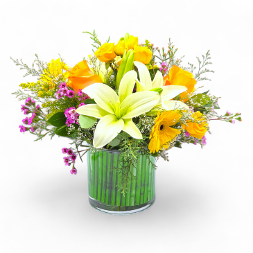 Sunburst Blossom Vase  in Spencer, MA | Appleblossoms Flowers, Gifts & More