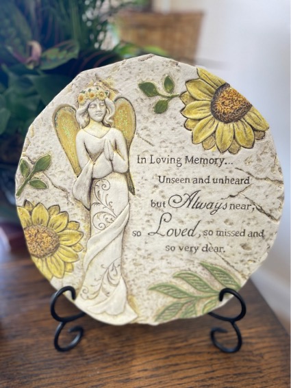 Sunflower Angel Memorial Plaque 