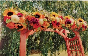 Sunflower Arch Wedding Arch Flowers