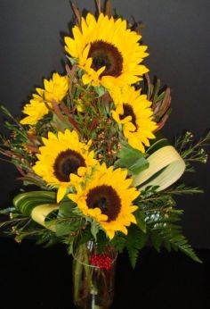 SUNFLOWER SUPRISE Vase Arrangement
