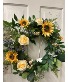 Sunflower Blueberry Wreath Wreath/ Silk
