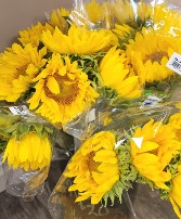 Sunflower Bouquet Handwrapped
