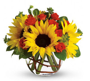 Sunflower Bowl Arrangement