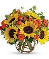 Sunflower Bowl Vase