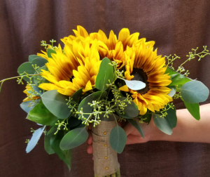 sunflower bridal bouquet Wedding