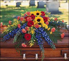 Sunflower Casket spray casket spray