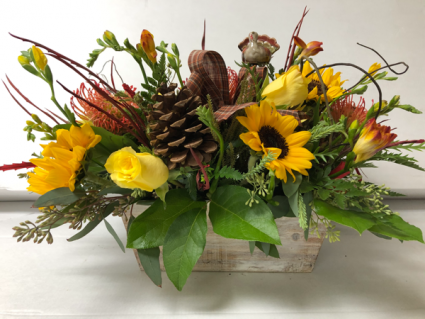 sunflower centerpiece