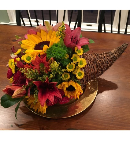 Sunflower  Cornucopia Keepsake