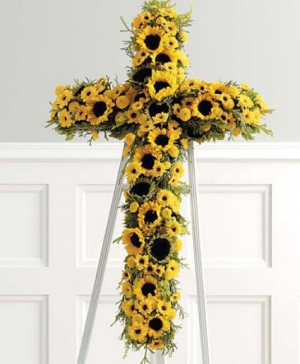 Sunflower Cross Cross Funeral