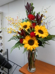 Sunflower Delight Vase Arrangement