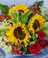 Sunflower Delight Wrapped Bouquet