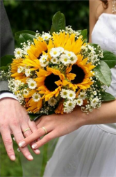 Sunflower Embrace Bridal Bouquet 