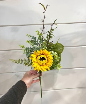 Sunflower Eucalyptus Fall silk stem