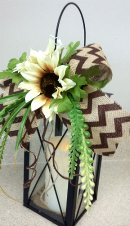 Sunflower Lantern Gifts in Franklin, IN - COFFMAN'S FLOWER STUDIO