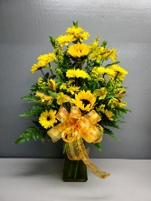 Sunflower Love Vase arrangement 