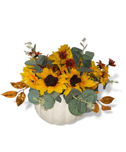 Sunflower Pumpkin SILK Arrangement 