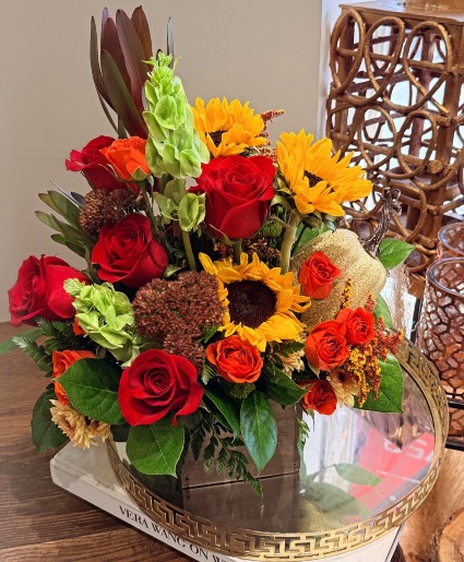 Sunflower Red Rose
