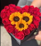 Sunflower Rose Box   in Ozone Park, NY | Heavenly Florist