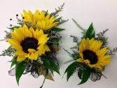 SUNFLOWER SET 1 CORSAGE AND BOUT SET