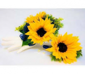 SUNFLOWER SET 2 CORSAGE AND BOUT SET