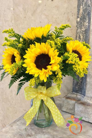 Sunflower Smiles Vase Arrangement