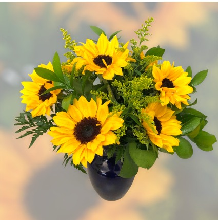 Sunflower Smiles Vase Arrangement