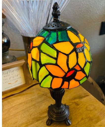 Sunflower Stained-glass Lamp