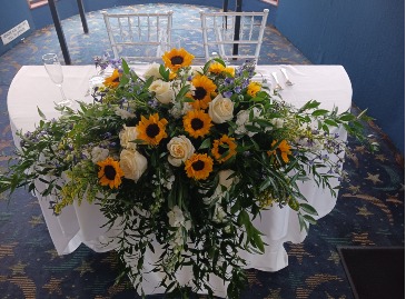 Sunflower Sweetheart Centerpiece in Tampa, FL | Blooms & Bouquets