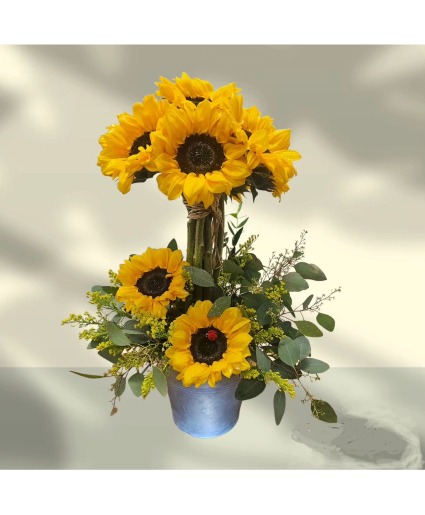 Sunflower Topiary Arrangement