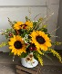 Sunflower Trio Fresh Arrangement