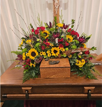 Sunflower Urn Wreath (281) 
