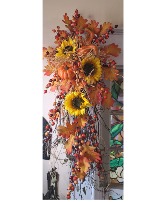 Sunflower wall swag only one available