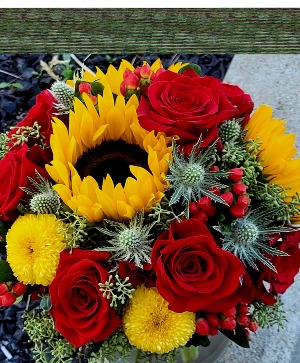 Rustic Sunflower Bridal Bouquet 