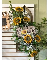 Sunflower Window  Door Hanger