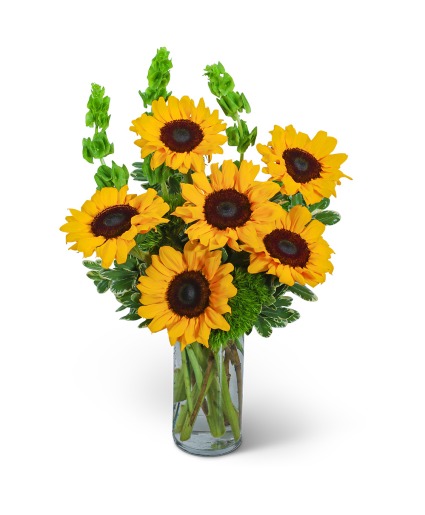 Sunflowers and Bells Flower Arrangement