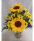 Sunflowers and Purple M-1 Mothers Day
