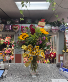 Sunflowers and Rose in vase 