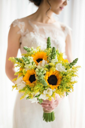 Sunflowers and Snaps Bridal Bouquet 
