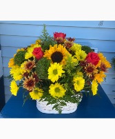 Sunflowers Basket 