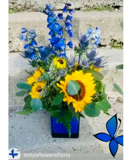 Sunflowers Blue Dream